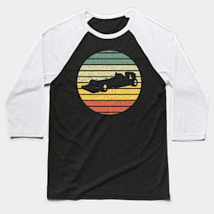 Vintage Racingcar Silhouette Baseball T-Shirt